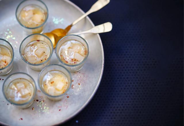 Velouté panais-artichaut et tartare de Saint-Jacques