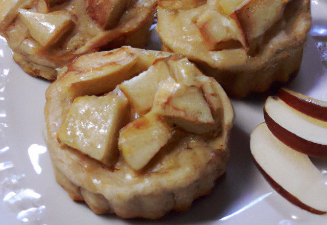 Petit gâteau biscuité aux pommes (minceur)