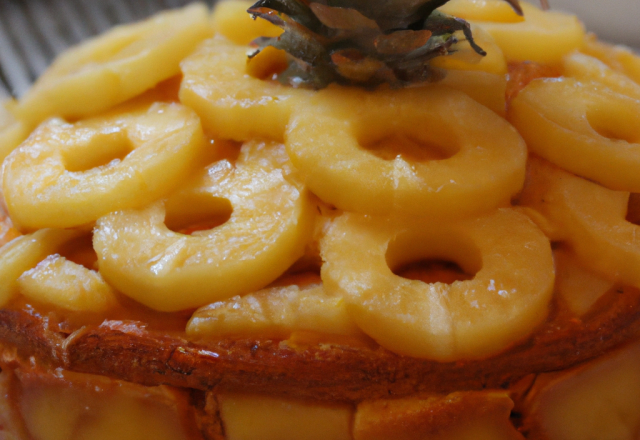 Gâteau à l'ananas de chef