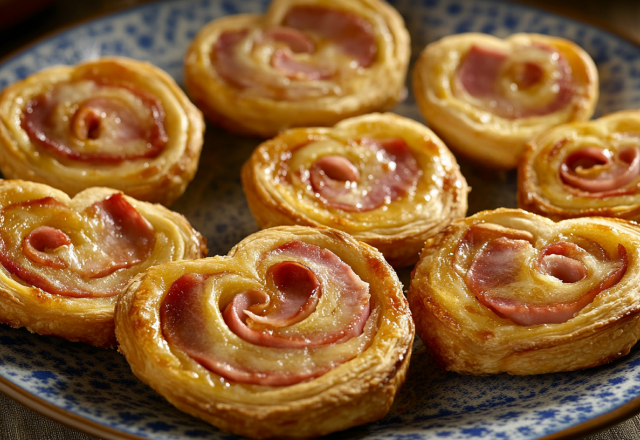 Palmiers au jambon