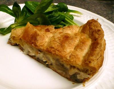 Tourte poulet champignons