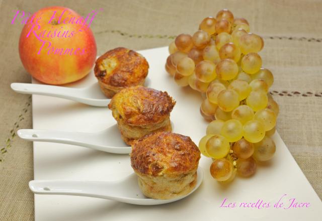 Recette autour du pâté Hénaff et muffins aux pommes et raisins