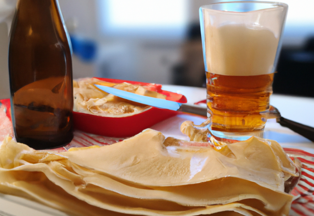 Crêpes sucrées à la bière