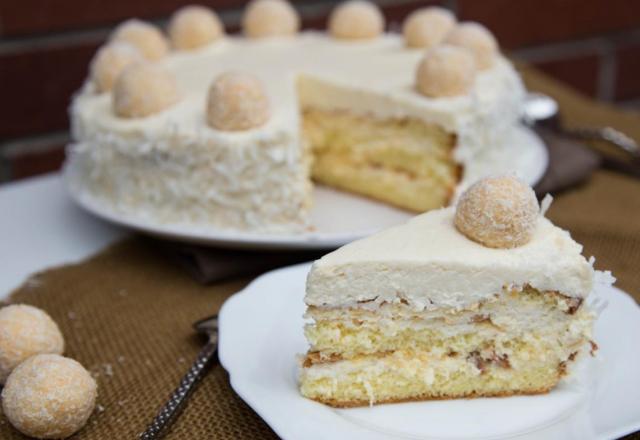 Gâteau aux Raffaello