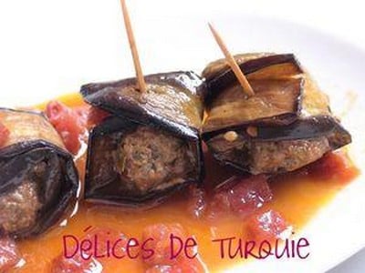 Rouleaux d'Aubergines au bœuf - Köfteli Patlýcan