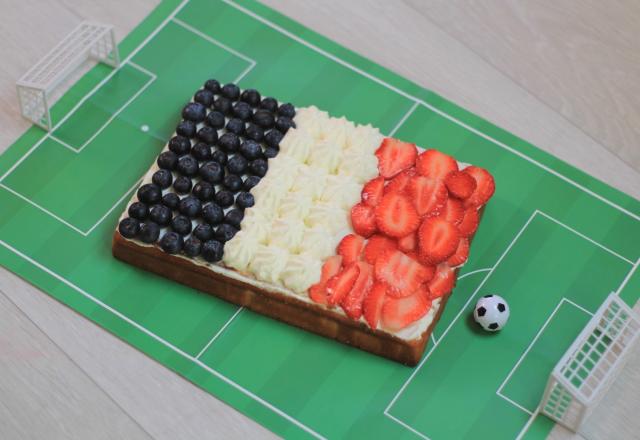 Gâteau terrain de foot