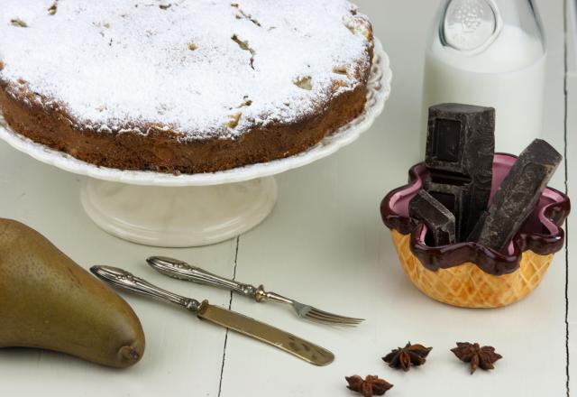 Gâteau poires-chocolat