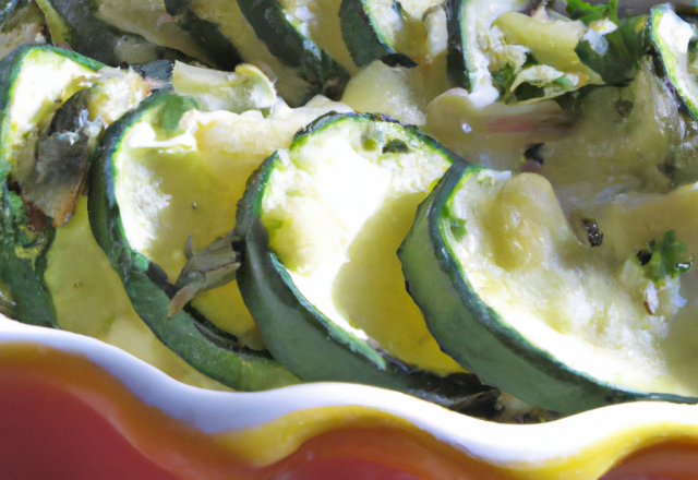 Gratin de courgettes pour les enfants