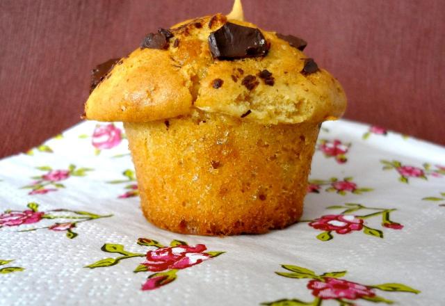 Muffins au beurre de cacahuète et pépites de chocolat