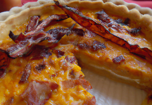 Quiche de potimarron au bacon