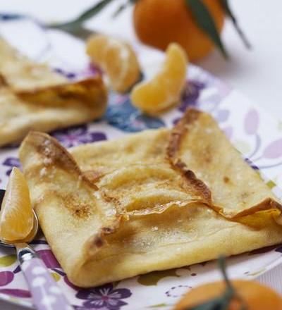 Crêpes soufflées aux clémentines maison