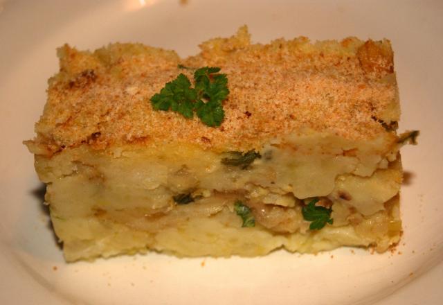 Parmentier de cabillaud classique