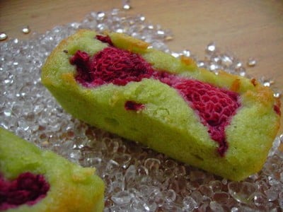 Financiers framboise pistache