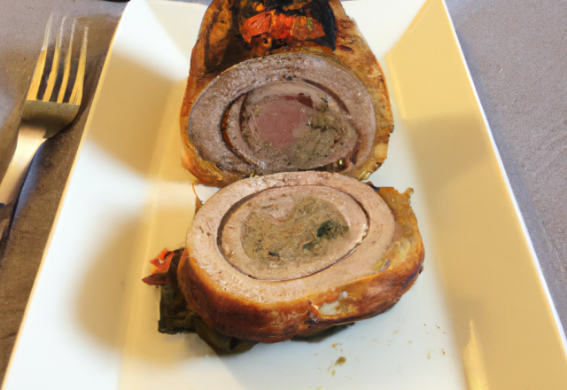 Filet mignon de porc en croûte à la Tome de Cambrai