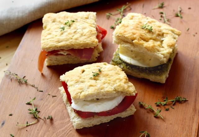 Mini-sandwiches foccacia