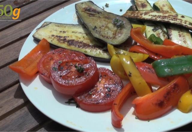 Légumes grillés à la plancha