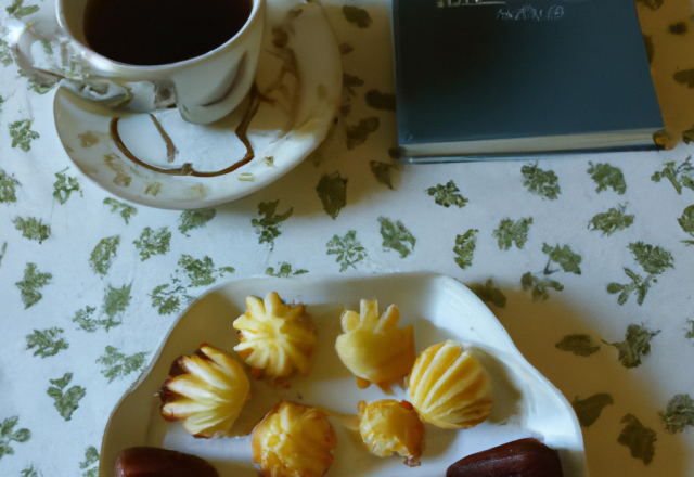 Petits fours pour le café, conversations, madeleines, pommes d'amour