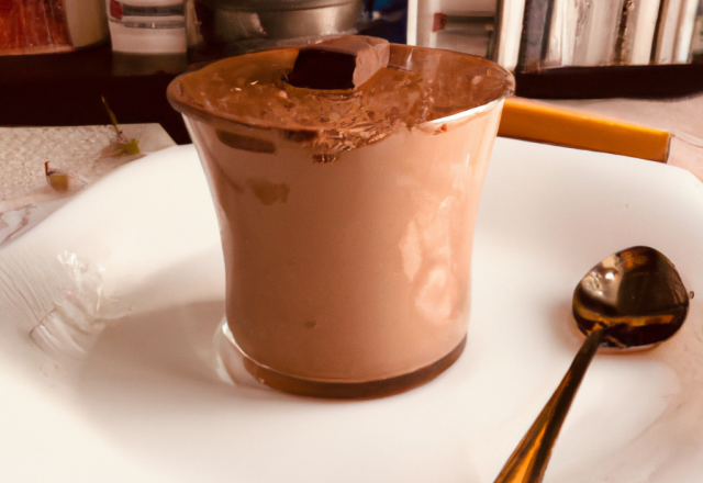 Mousse au chocolat riche en beurre