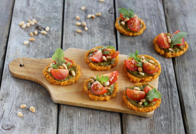 Mini-pizza sans gluten à la patate douce