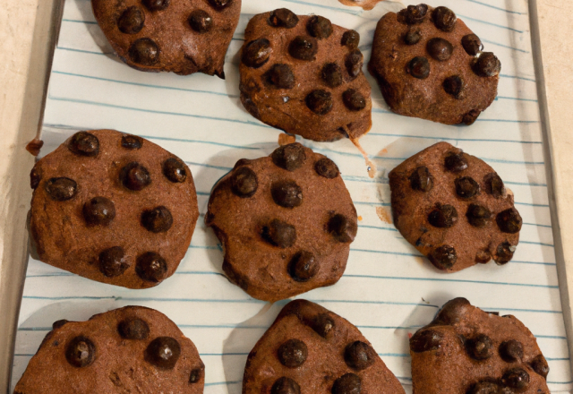 Cookies aux pralinettes et chocolat