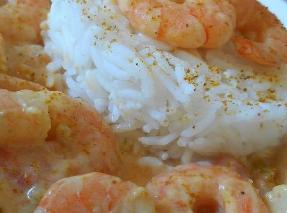 Crevettes lait de coco & tomate