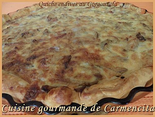 Quiche endives et gorgonzola