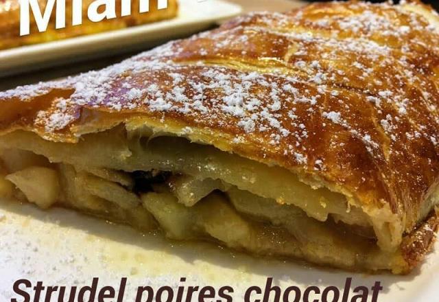 Strudel aux poires fondantes et au chocolat