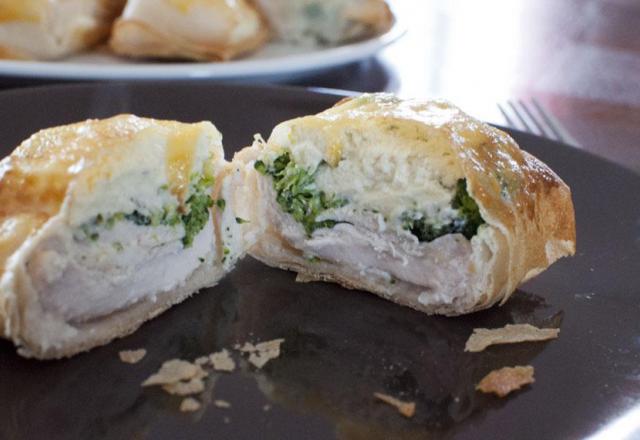 Pannequets de Poulet, Boursin et Brocoli