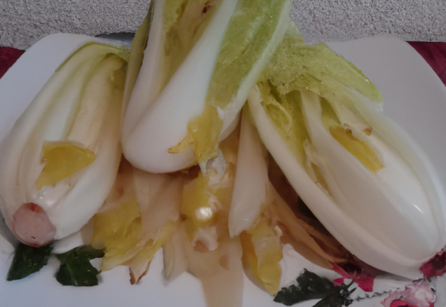 Endives au nuoc mam et au gingembre