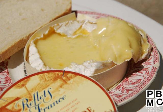 Camembert au miel à la braise