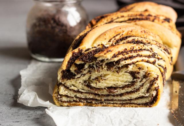 Brioche babka aux graines de pavot, sans oeufs