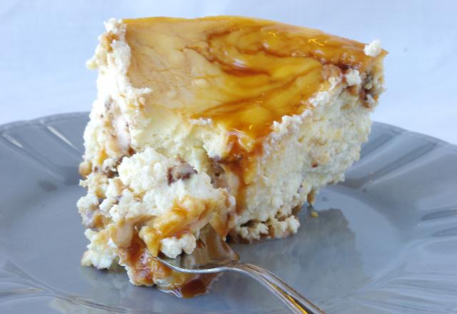 Cheese-cake aux mars et son biscuit de spéculoos croustillant 