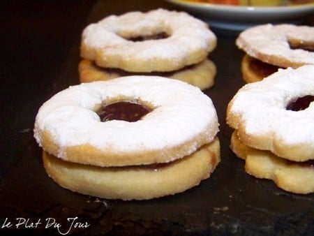 Sablés à la confiture de griotte à l'ancienne