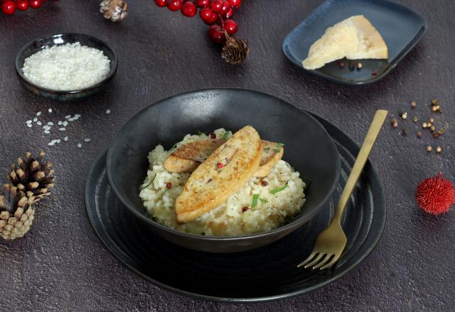 Risotto au champagne et au foie gras