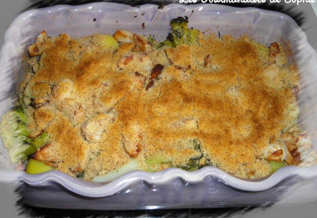 Crumble de légumes au gorgonzola