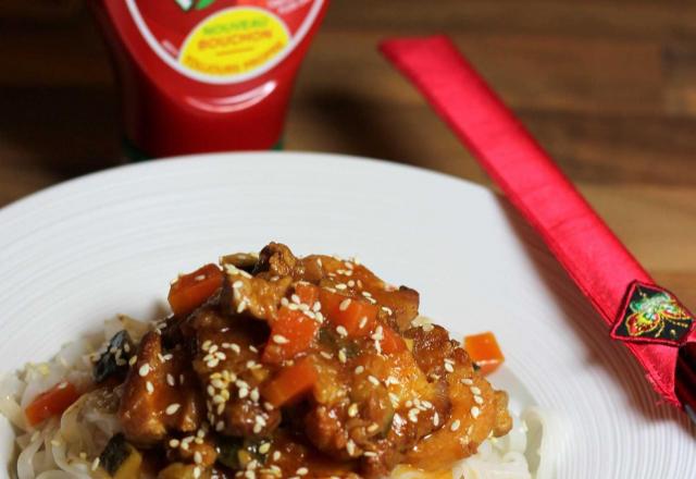 Sauté de porc asiatique au Ketchup