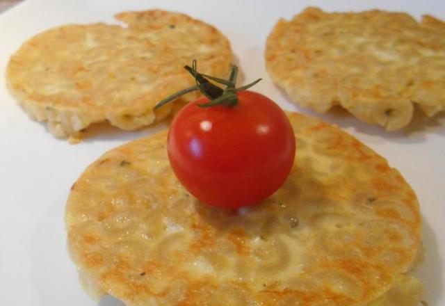 Galettes de coquillettes & parmesan