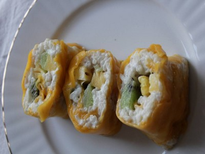 Sushi sucré mangue ananas