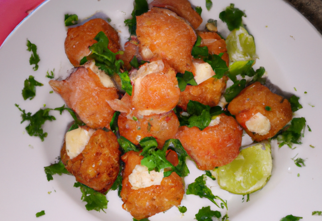 Boulettes de saumon fumé au chèvre