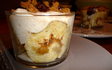 Gâteau roulé et sa mousse caramel spéculoos