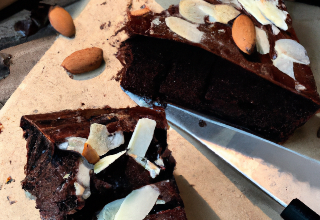 Gâteau chocolat et amandes