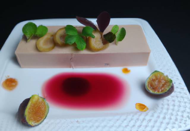 Terrine de foie gras aux litchis