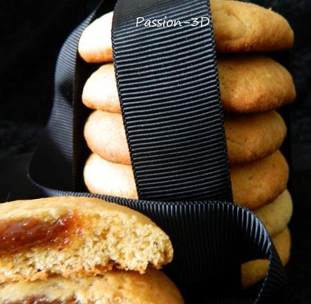 Cookies a la crème de nougat noir