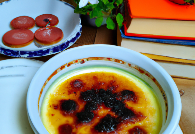 Crème brûlée au coquelicot