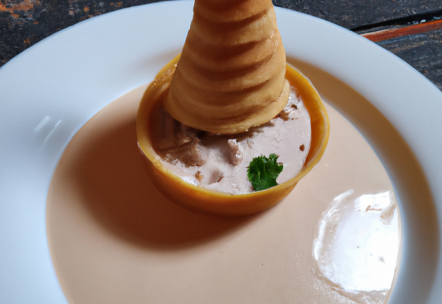 Cône à la mousse de foie gras