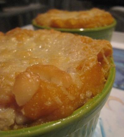 Courge butternut en béchamel gratinée