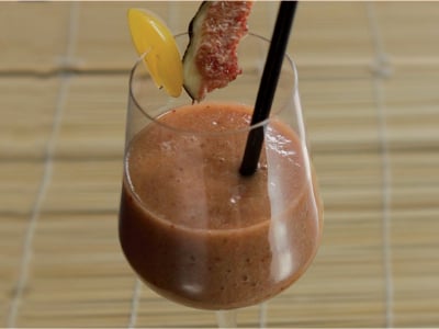 Smoothie prune figues et verveine