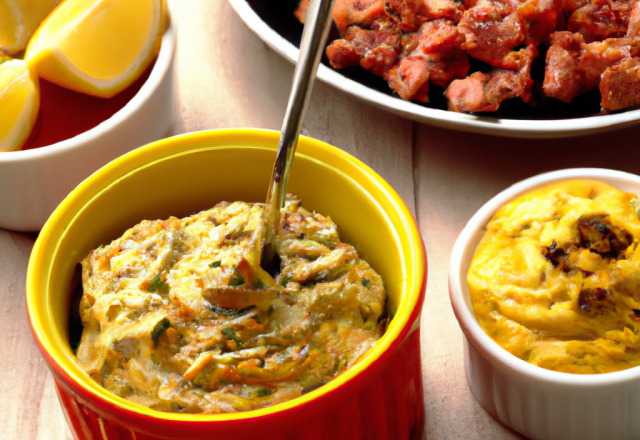 Lomos dips mustard