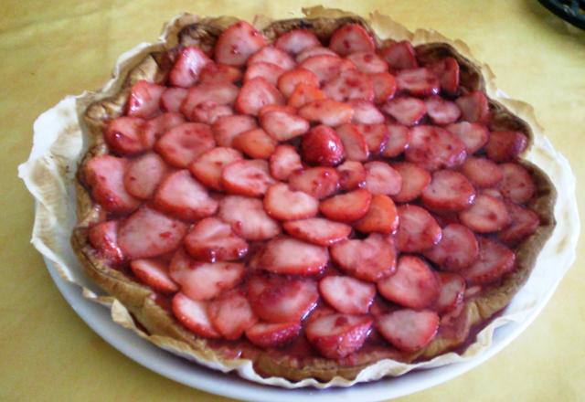 Tarte fraise rhubarbe