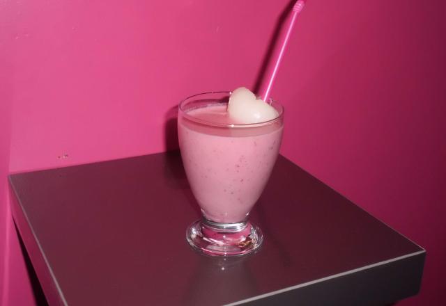 Smoothie rose framboise